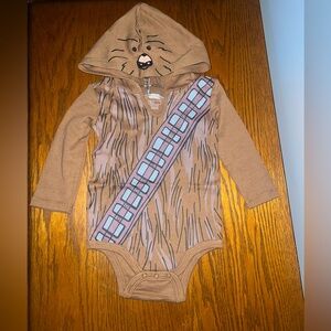 Star Wars Chewbacca the beloved Chewy, baby onesie with hoodie.